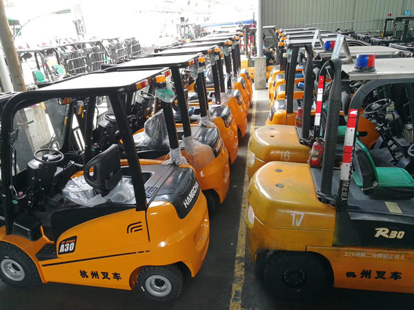 江南水果市場(chǎng)采購電動(dòng)叉車案例3